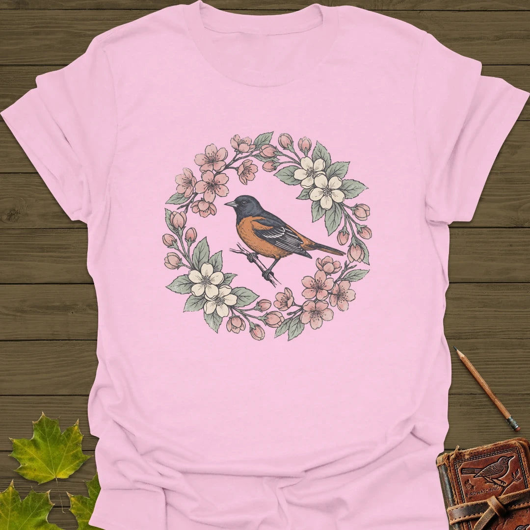 Oriole In Bloom T-Shirt Light Pink