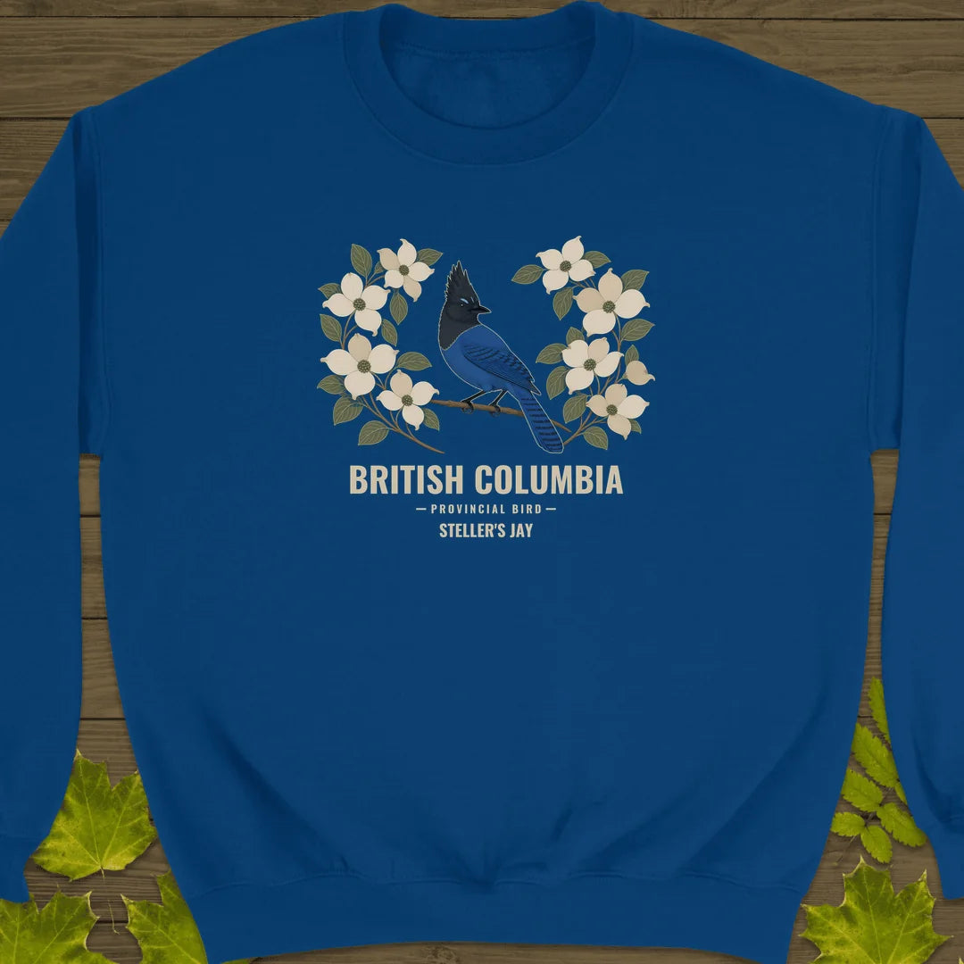 British Columbia Steller's Jay Sweatshirt in Royal