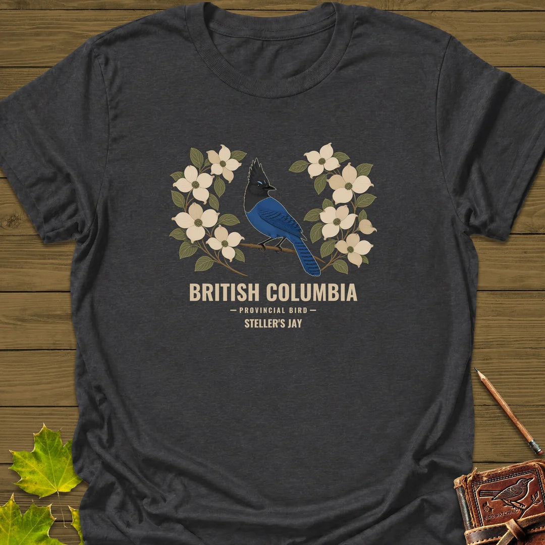 British Columbia Provincial Bird T-Shirt in Dark Heather