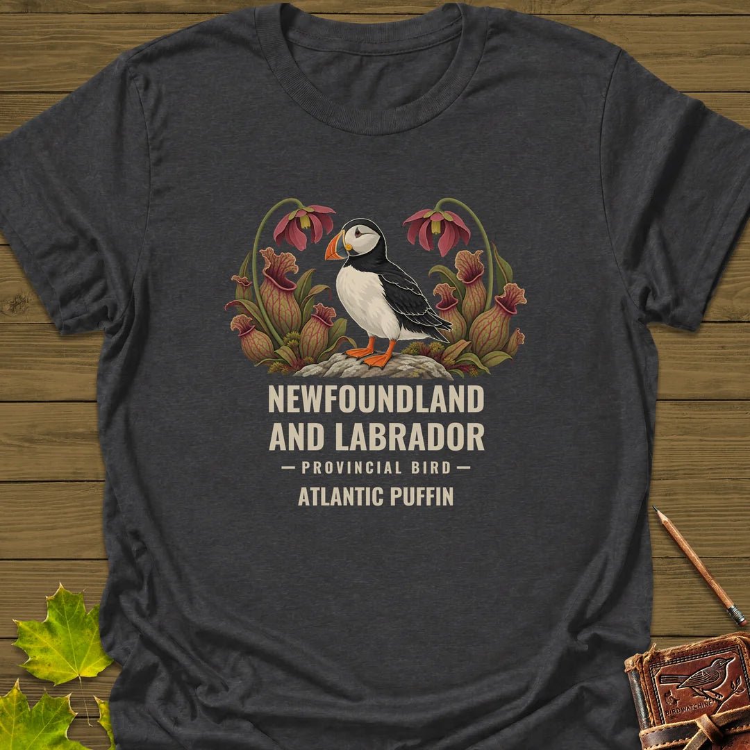 Newfoundland Provincial Bird T-Shirt in Dark Heather
