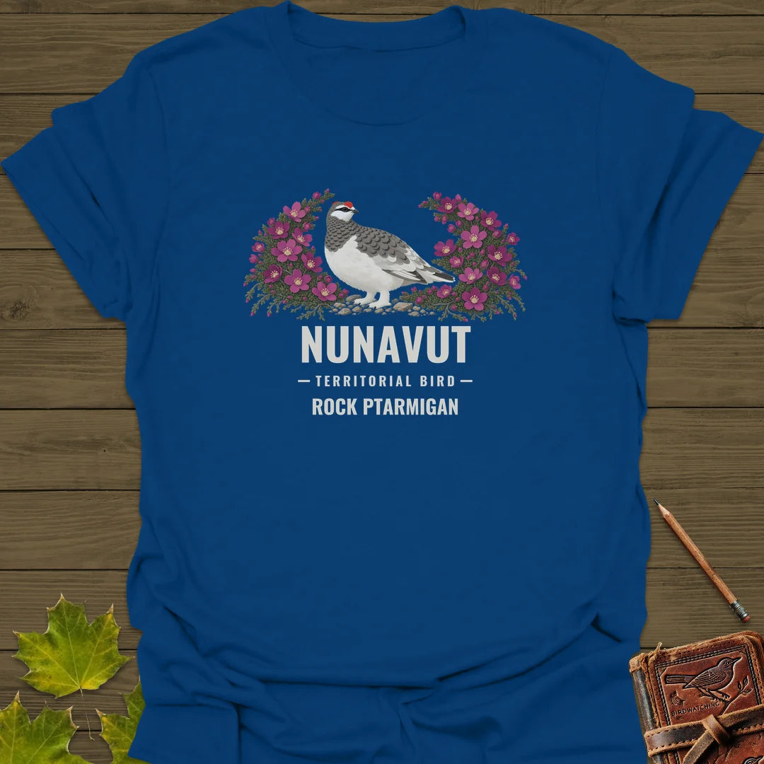 Nunavut Territorial Bird T-Shirt in Royal