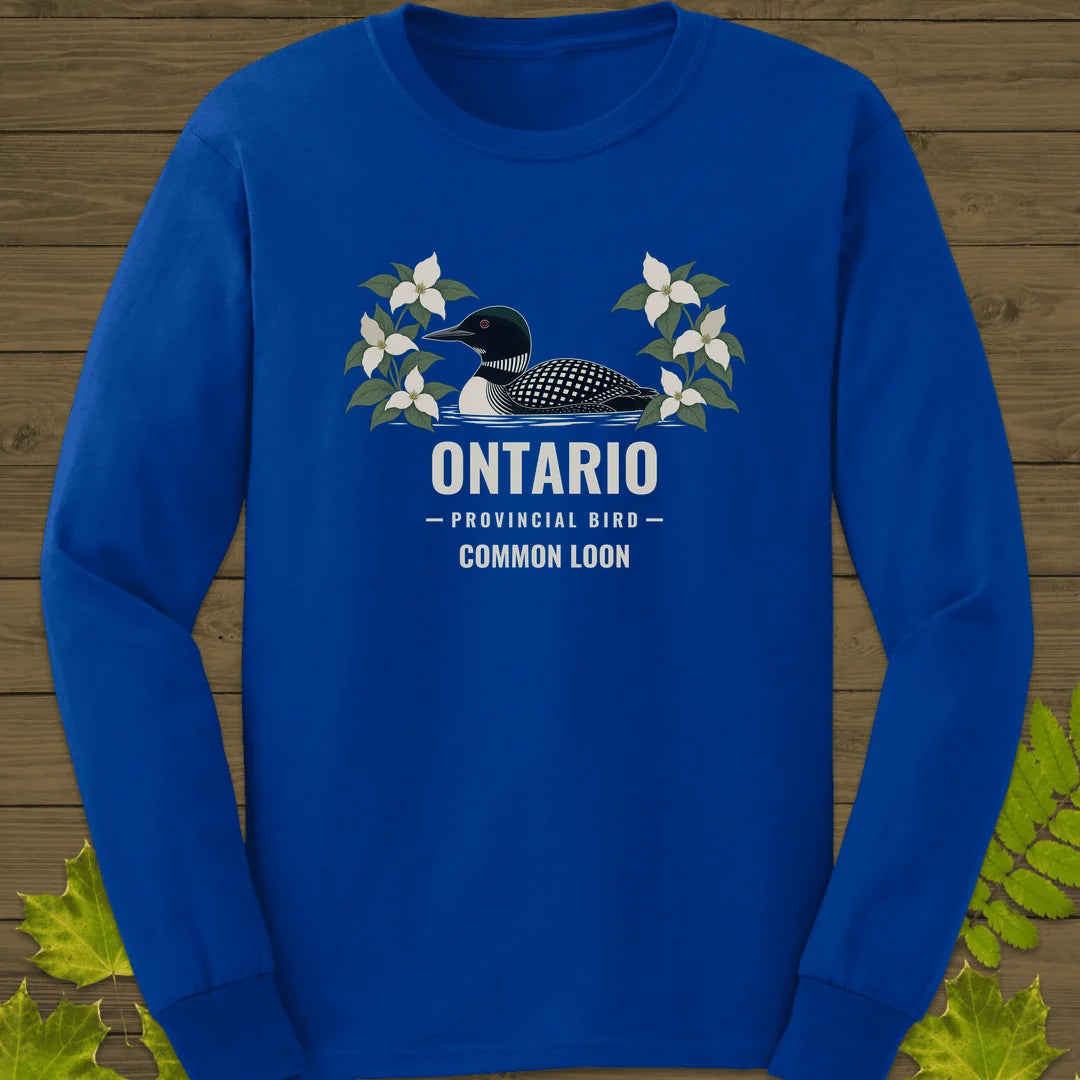 Ontario Provincial Bird Long Sleeve in Royal