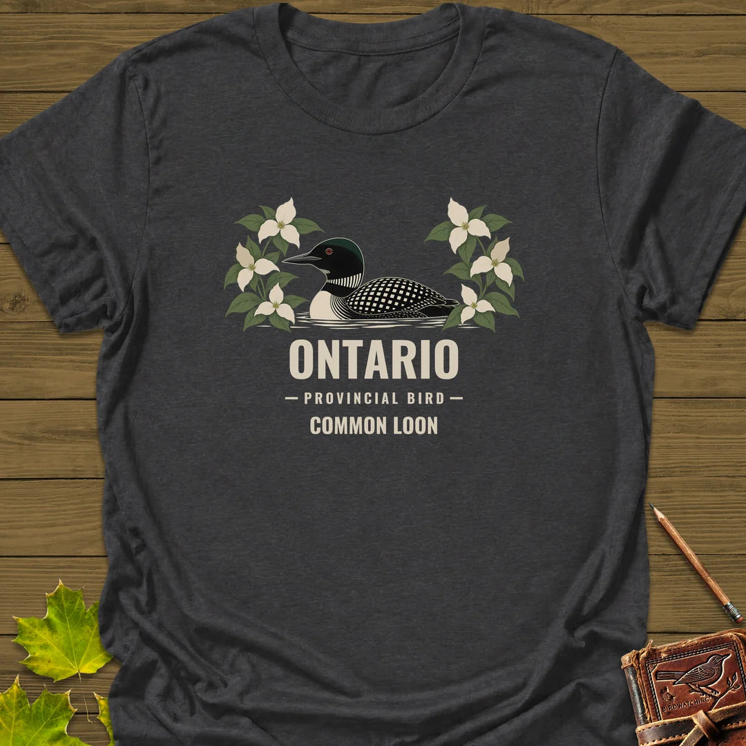 Ontario Provincial Bird T-Shirt in Dark Heather
