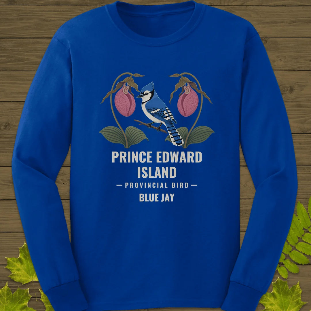 Prince Edward Island Provincial Bird Long Sleeve in Royal