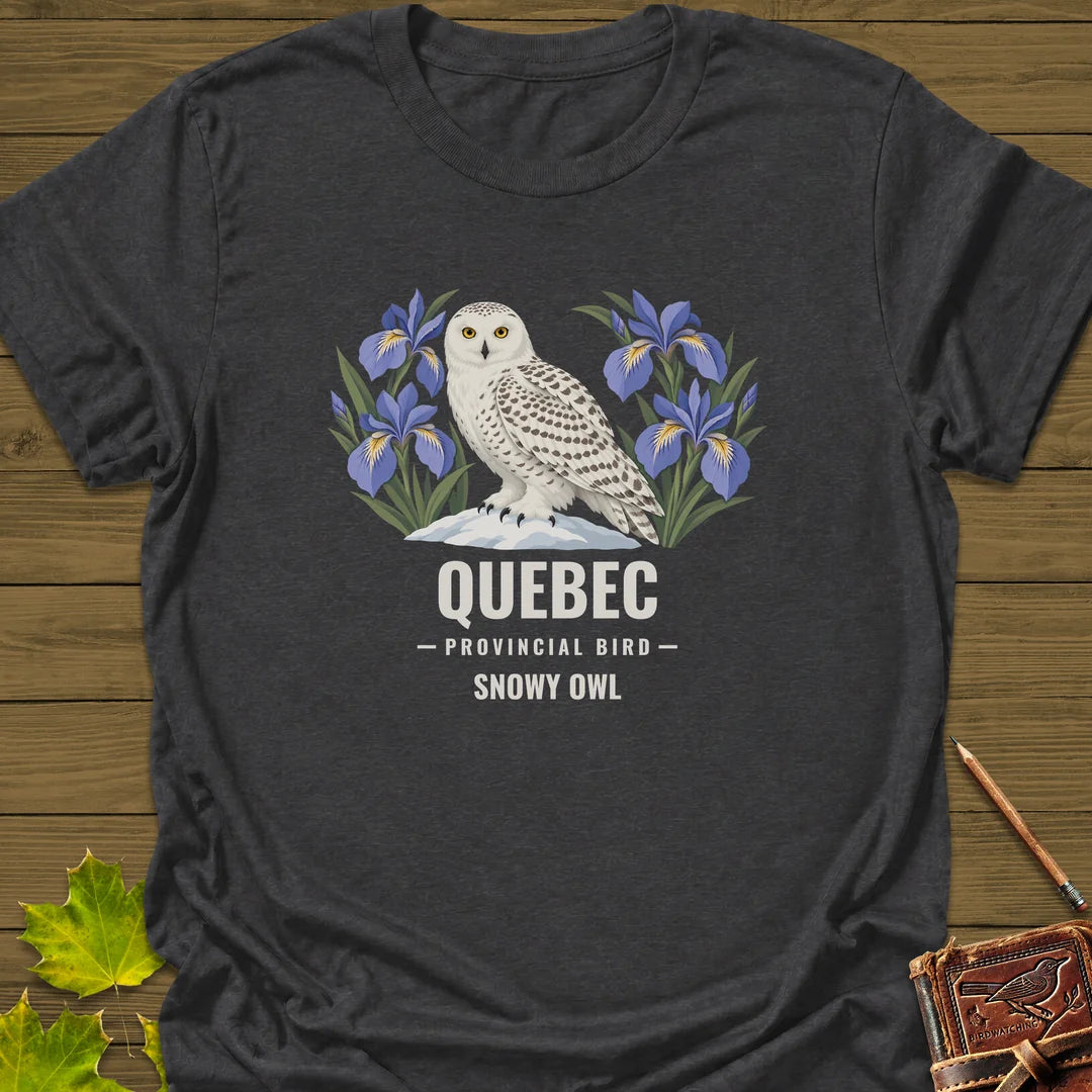 Quebec Provincial Bird T-Shirt in Dark Heather