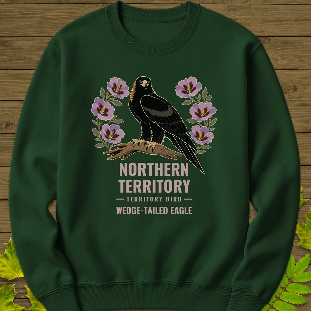 Northern Territory Bird Sweatshirt in Forest Green