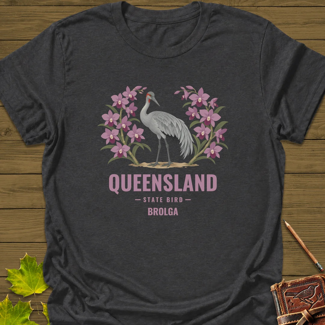 Queensland State Bird T-Shirt in Dark Heather
