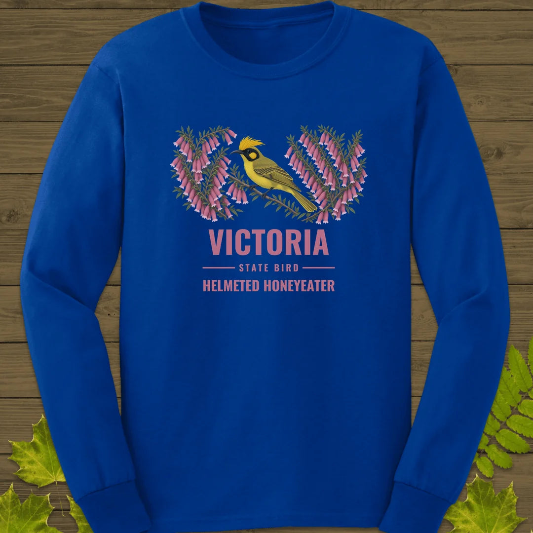 Victoria State Bird Long Sleeve in Royal