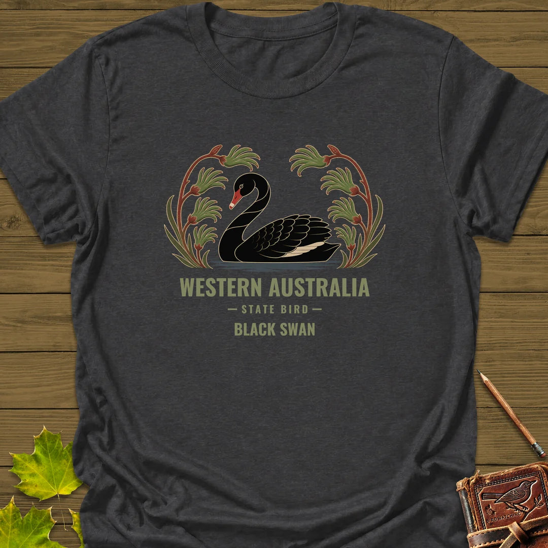 Western Australia State Bird T-Shirt in Dark Heather