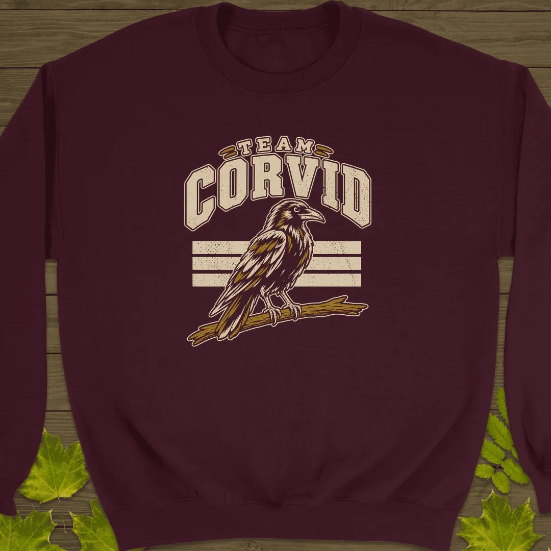 Team Corvid Sweatshirt in Maroon