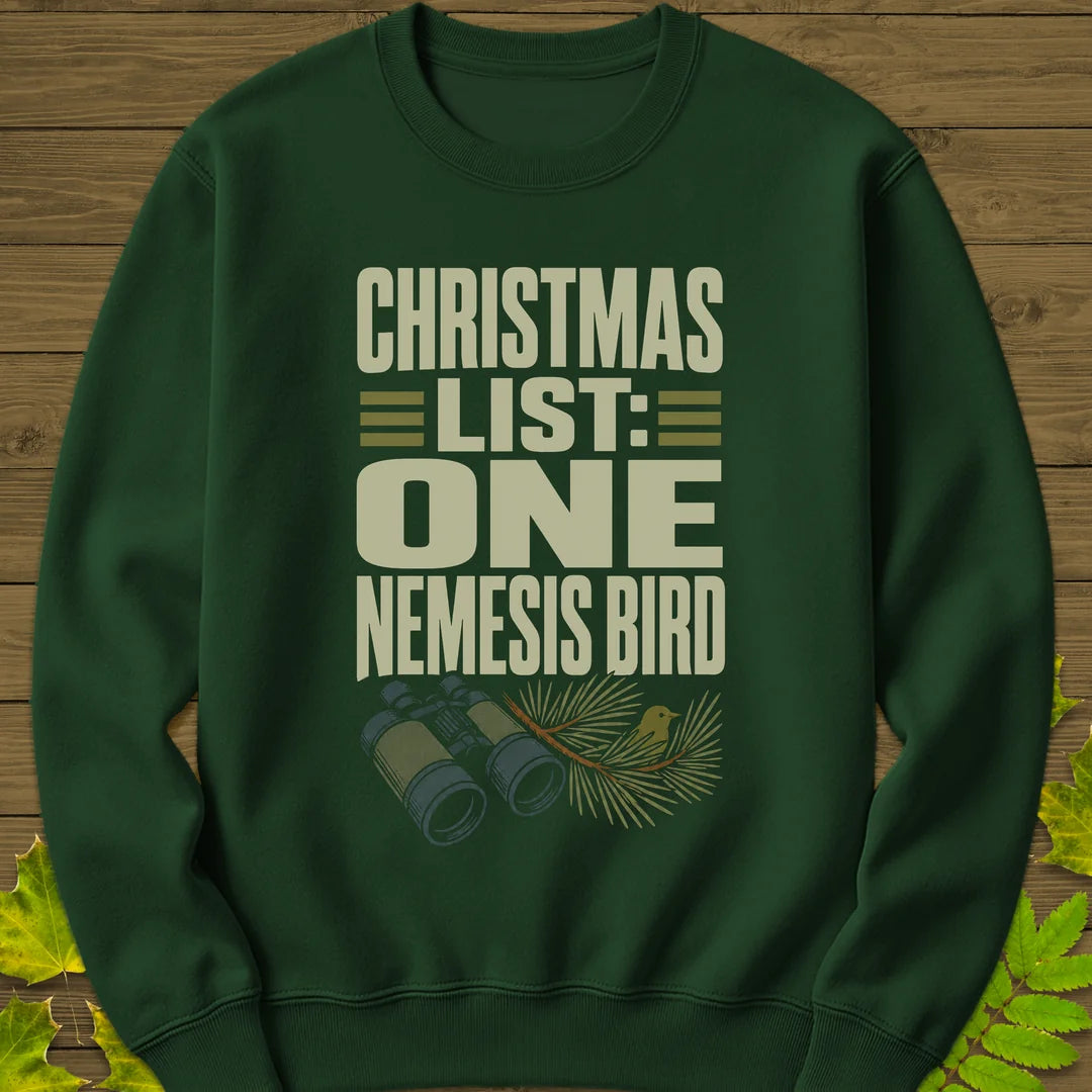 One Nemesis Bird Sweatshirt in Forest Green