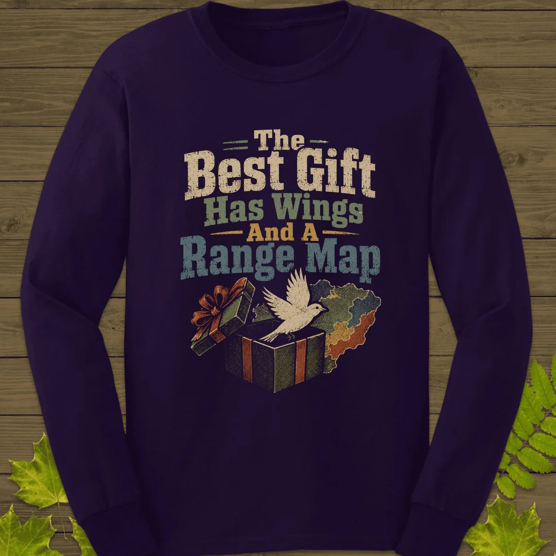 Best Gift Has Wings Long Sleeve in Purple