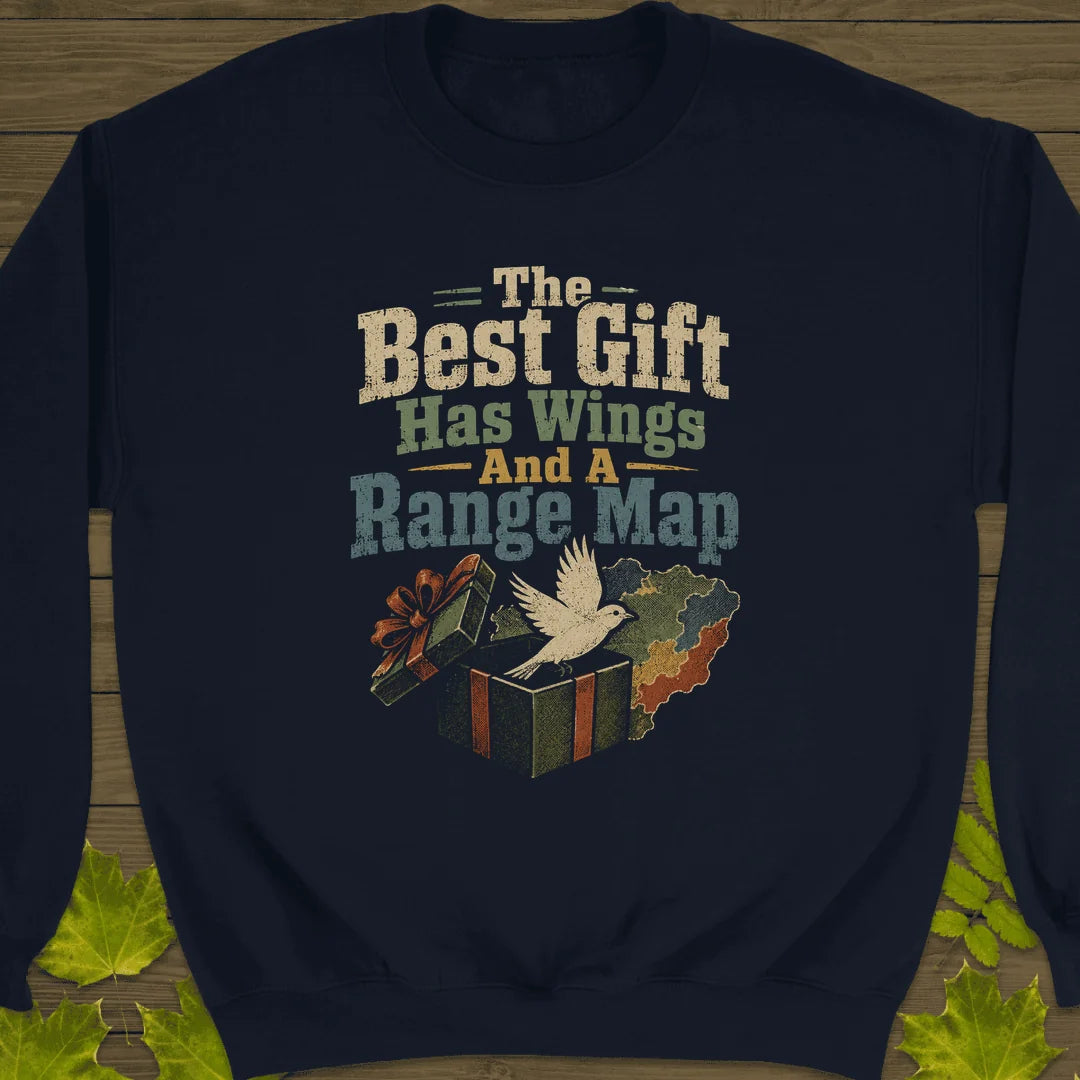 Best Gift Has Wings Sweatshirt in Navy