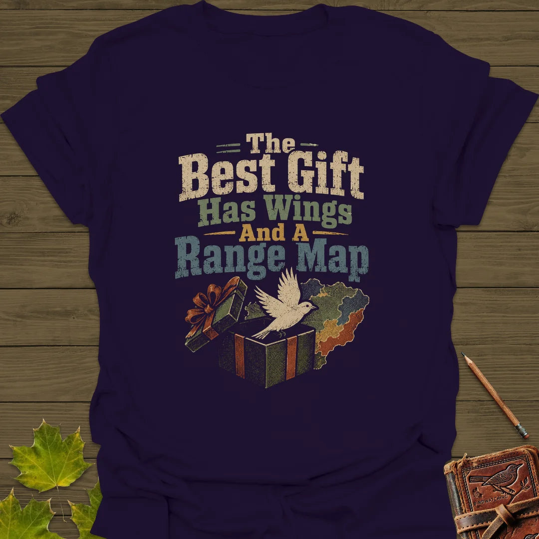 Best Gift Has Wings T-Shirt in Purple