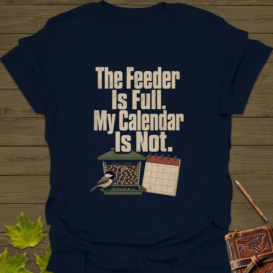 Feeder Full Calendar Empty T-Shirt in Navy