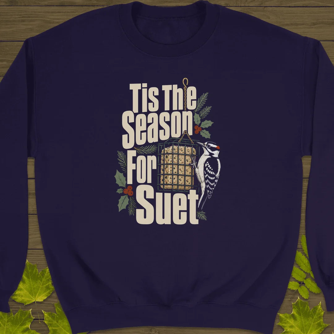 Tis The Season For Suet Sweatshirt in Purple