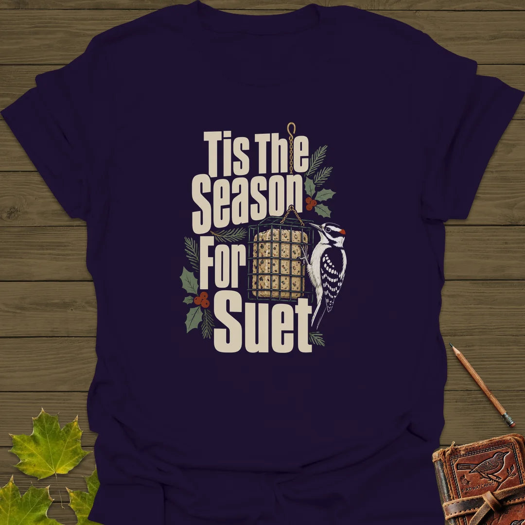 Tis The Season For Suet T-Shirt in Purple