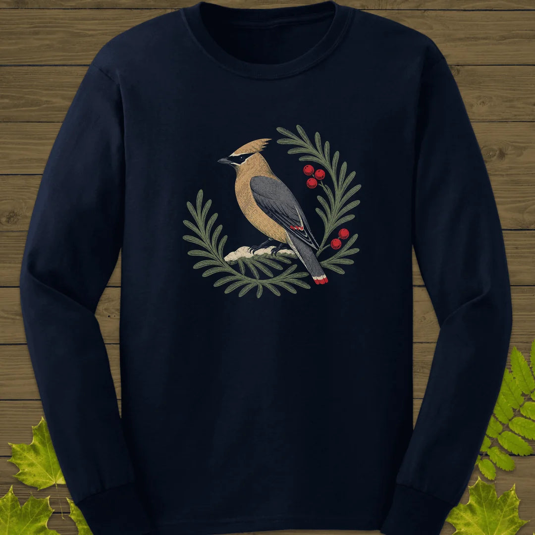 Berries And Branches Long Sleeve in Navy