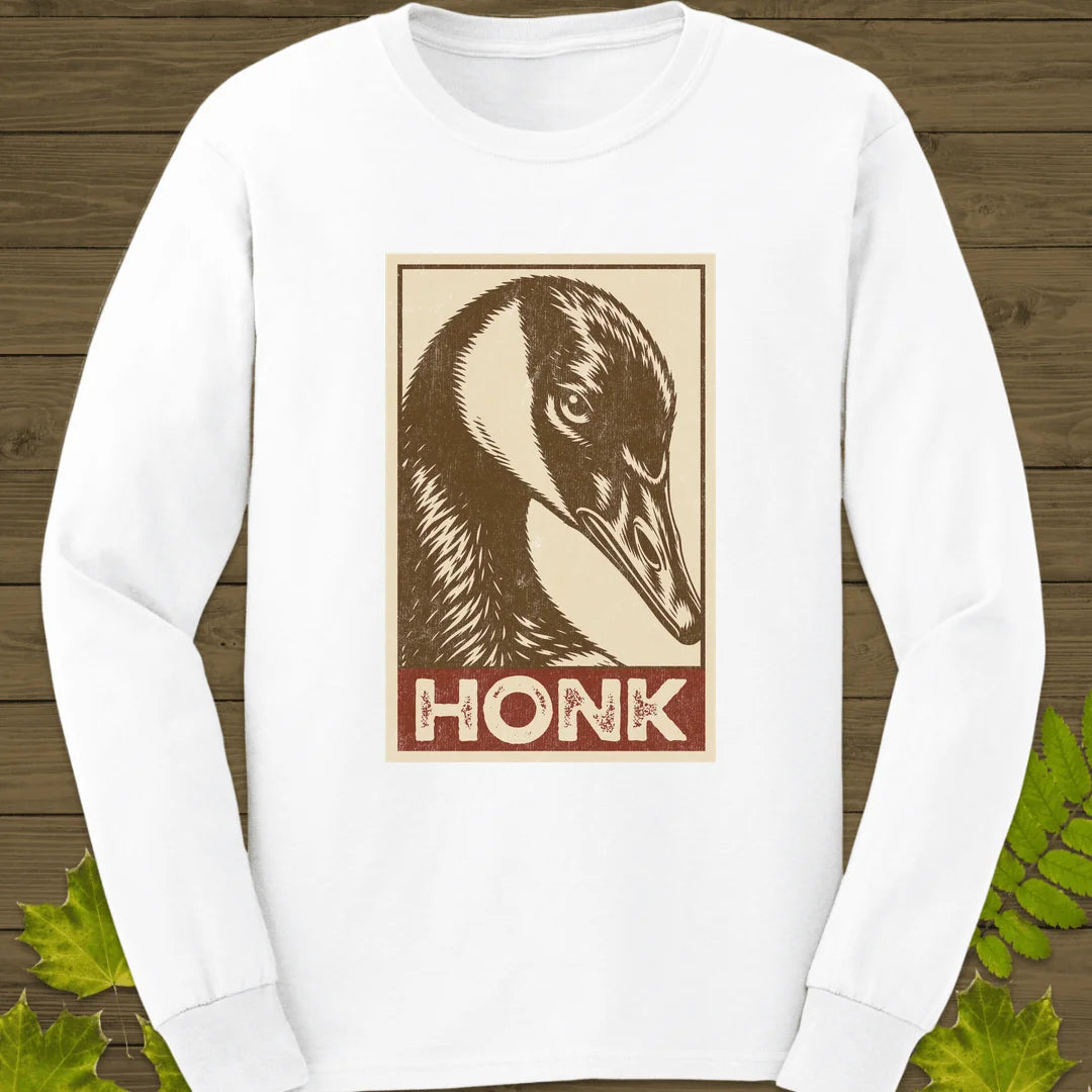 Obey The Honk Long Sleeve in White