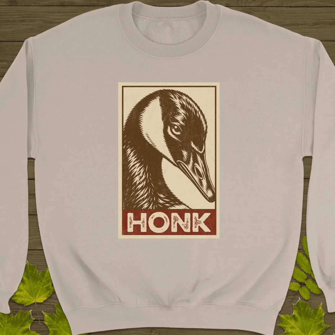 Obey The Honk Sweatshirt in Sand