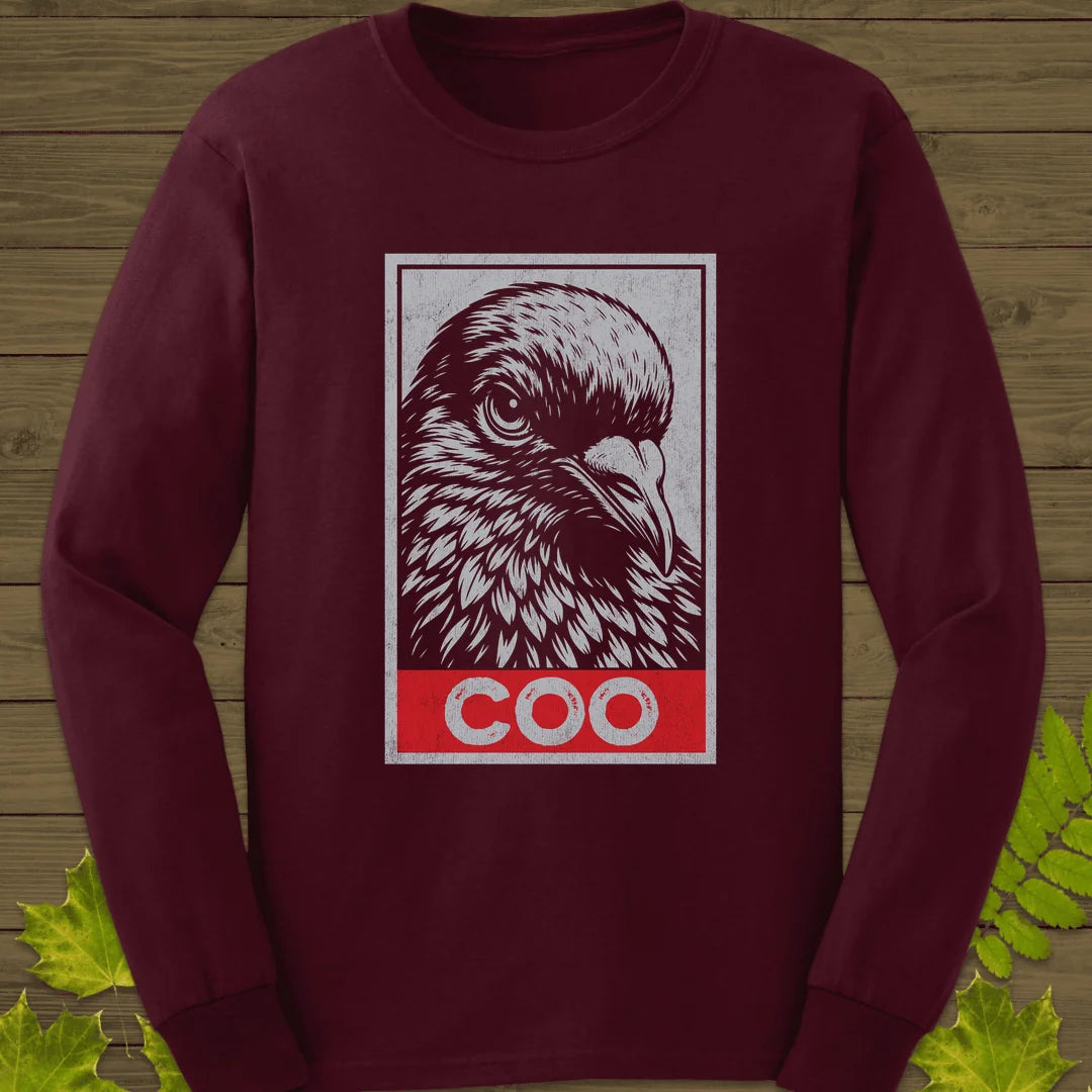 Obey The Coo Long Sleeve in Maroon