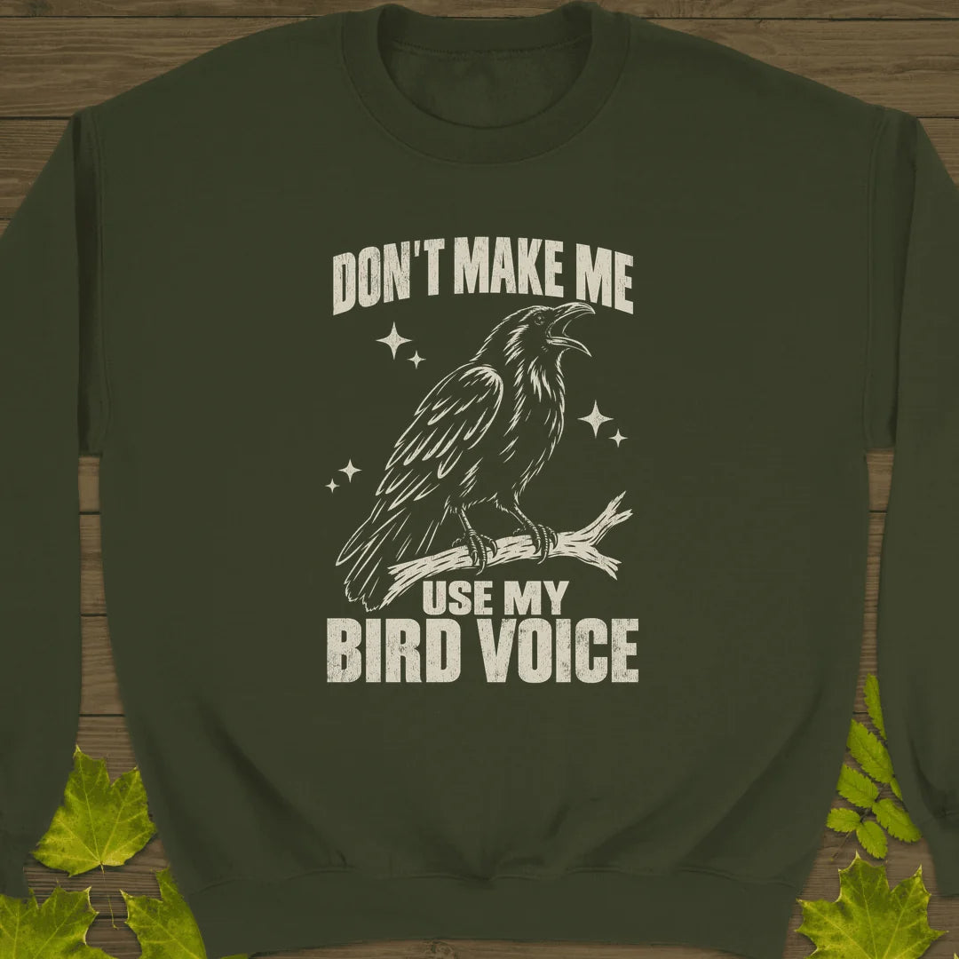 Bird Voice Sweatshirt in Military Green