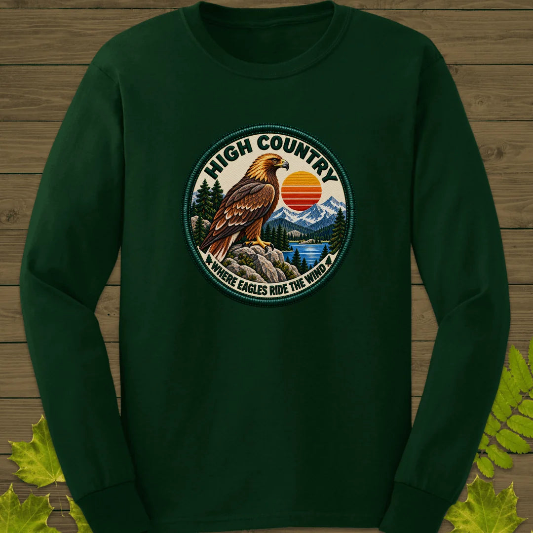 High Country Eagle Long Sleeve in Forest Green