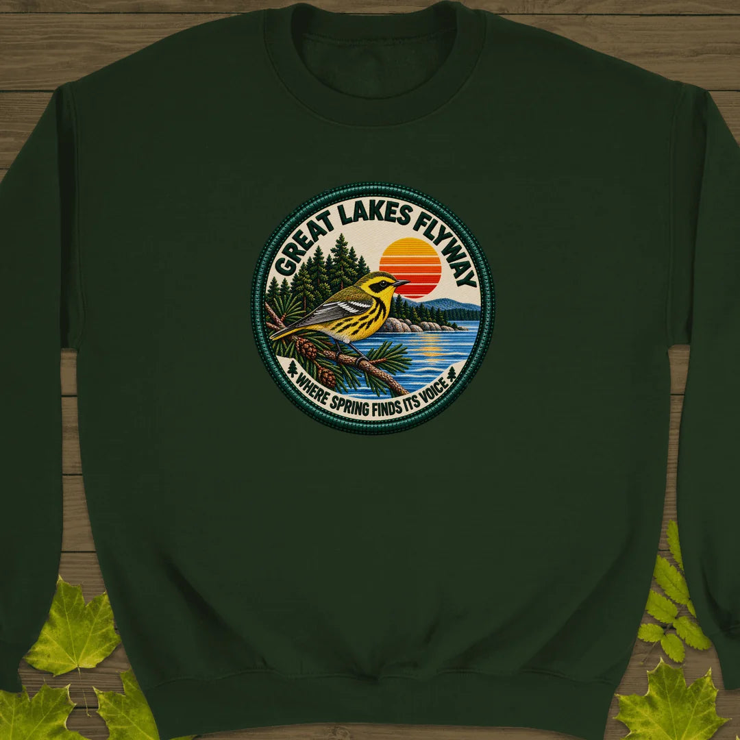 Great Lakes Flyway Sweatshirt in Forest Green