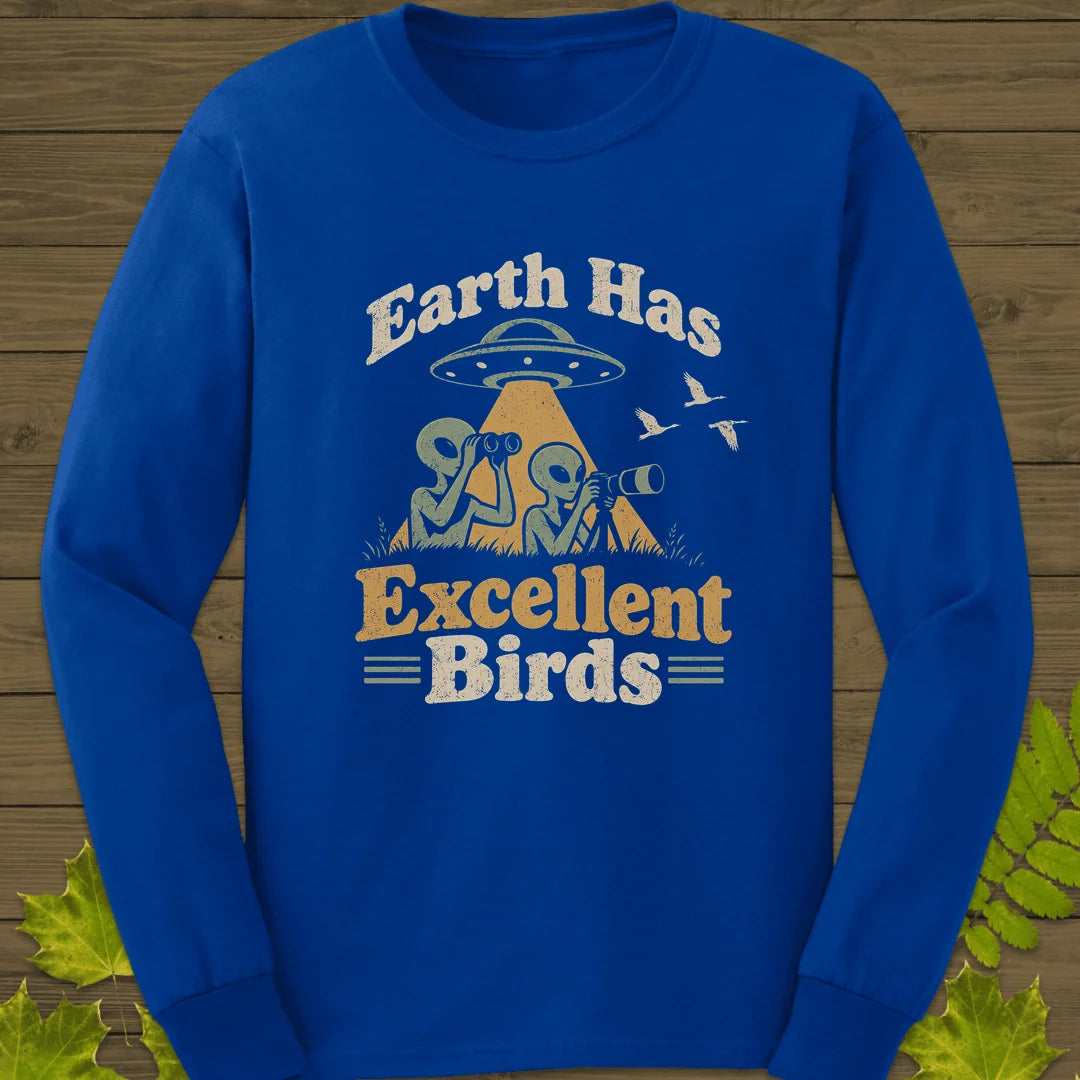 Alien Birders Long Sleeve in Royal