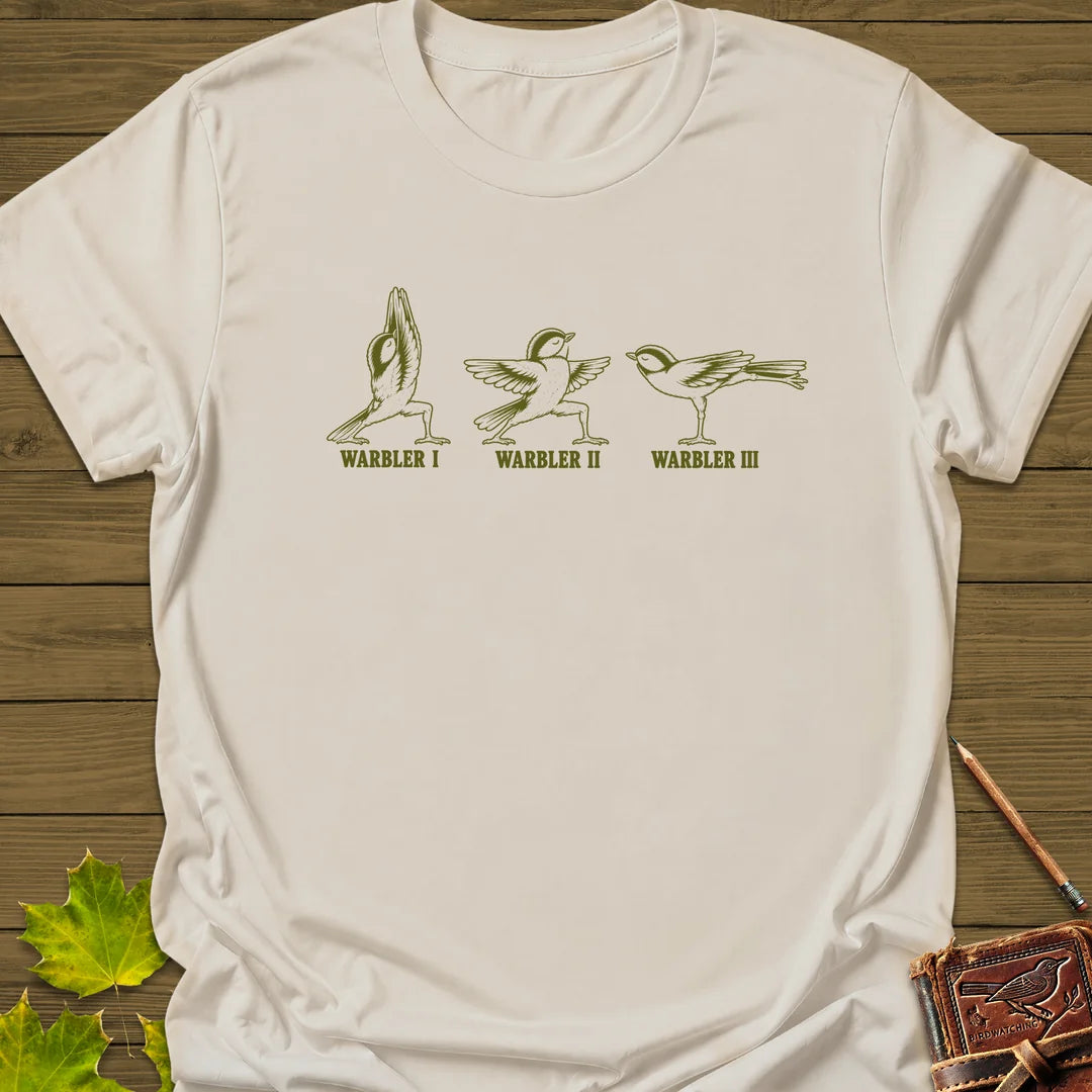 Warrior Pose Warblers T-Shirt in Natural