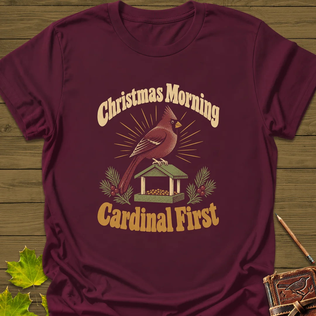 Cardinal First T-Shirt in Maroon
