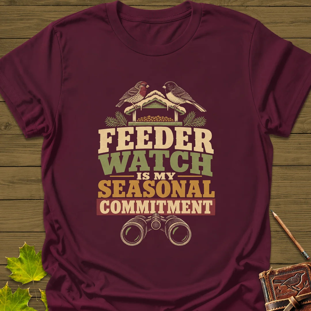 Seasonal Commitment T-Shirt in Maroon