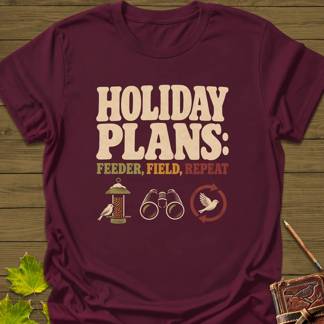 Feeder Field Repeat T-Shirt in Maroon