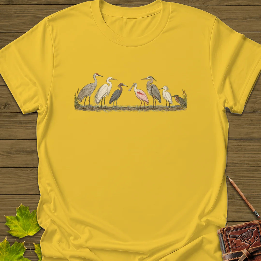 Wading Bird Lineup T-Shirt in Daisy