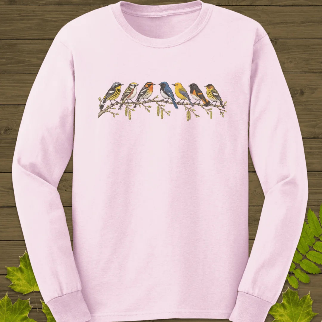 Warbler Lineup Long Sleeve in Light Pink