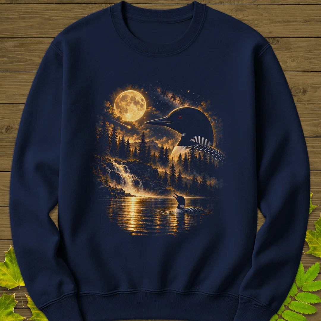 Moonlit Loon Sweatshirt in Navy