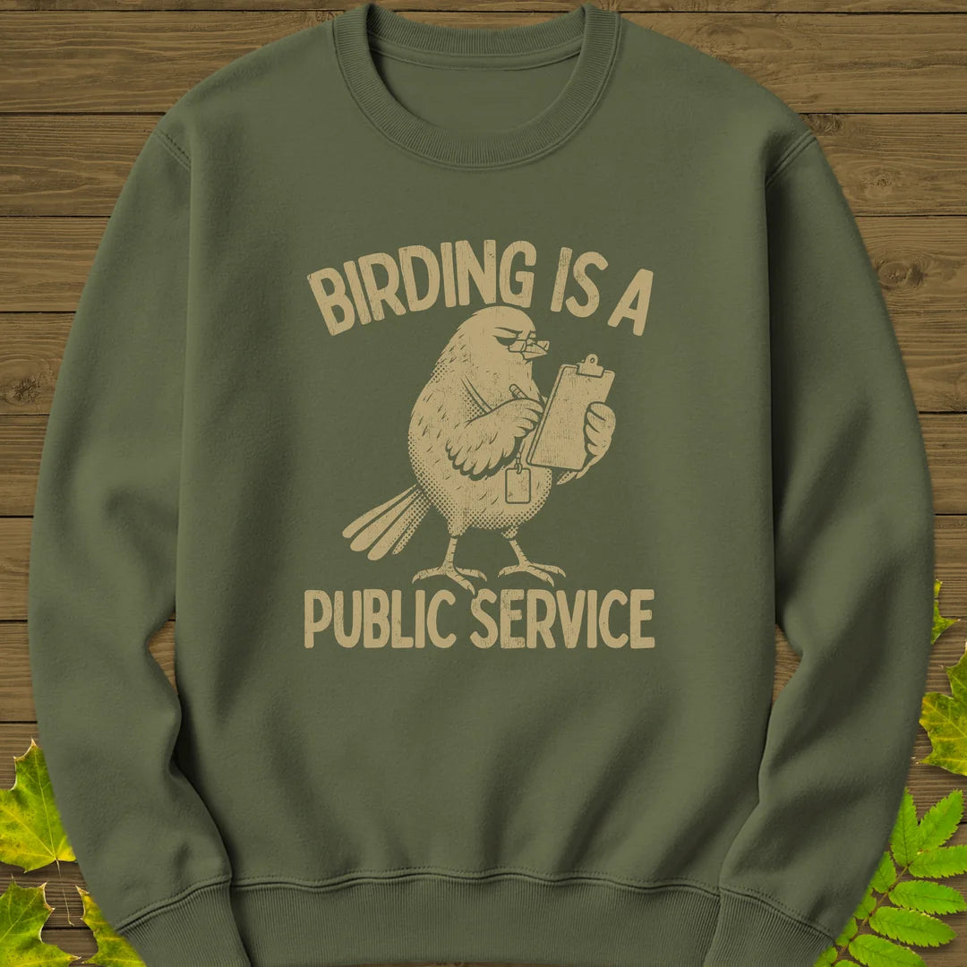 Public Service Sweatshirt in Military Green