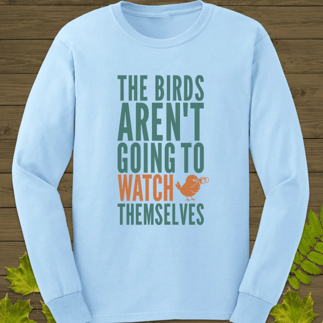 Watch Themselves Long Sleeve in Light Blue