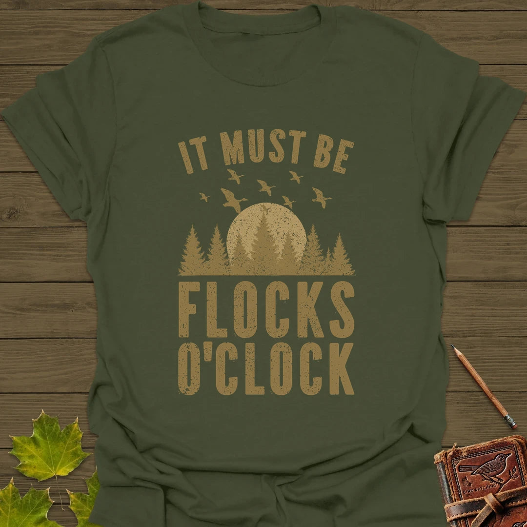 Flocks O'Clock T-Shirt Military Green