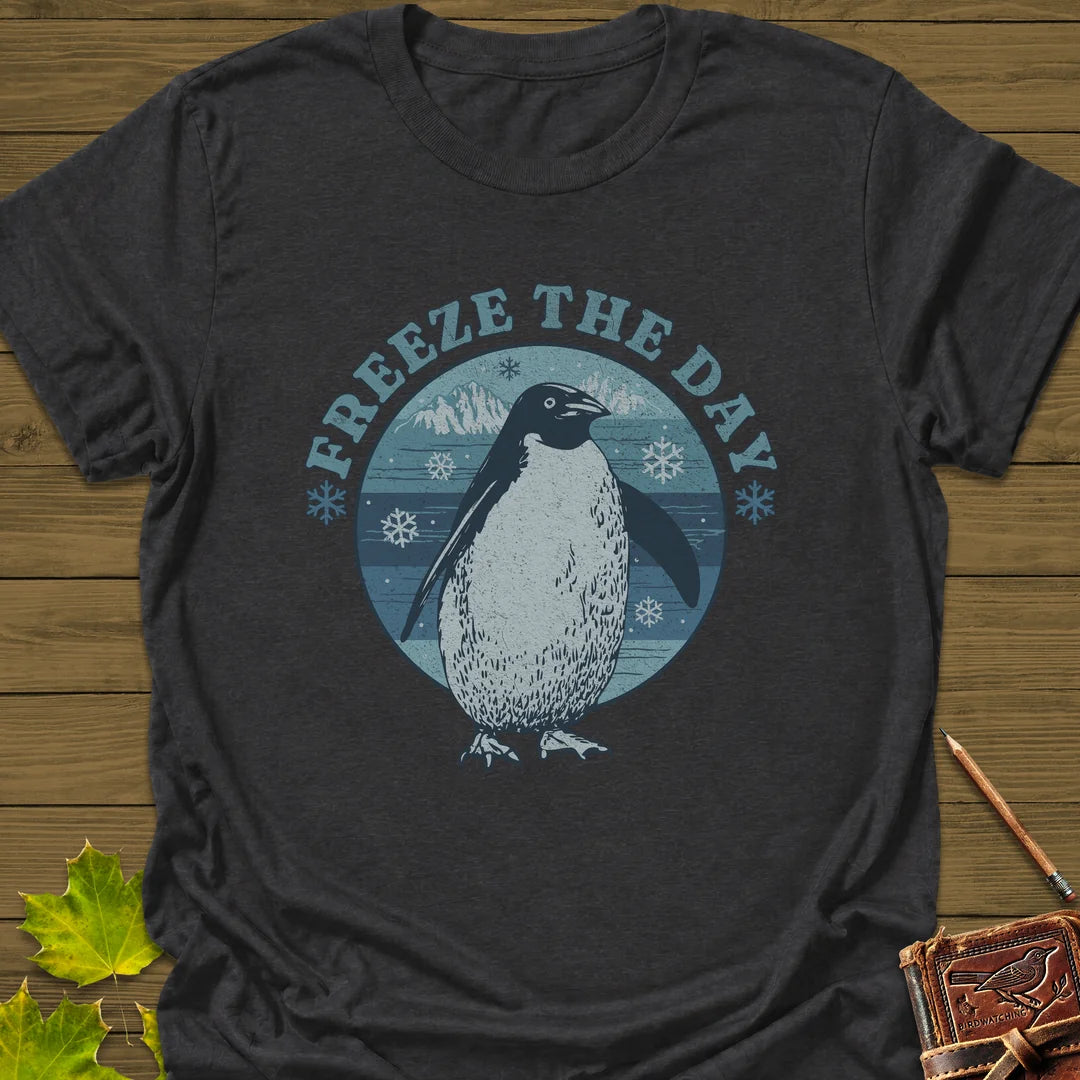Freeze The Day T-Shirt in Dark Heather