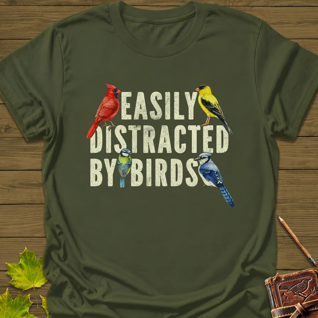 Easily Distracted T-Shirt in Military Green