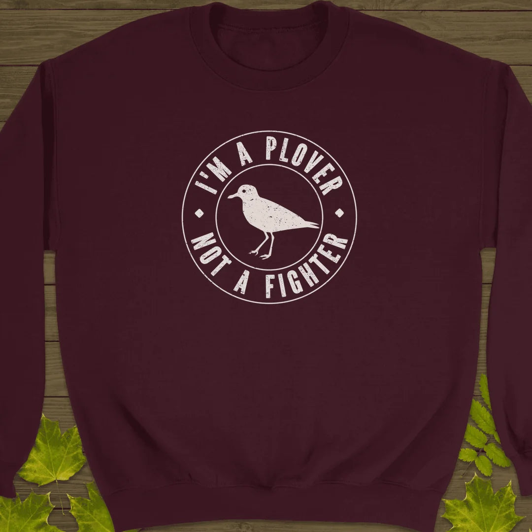 Plover Not Fighter Sweatshirt in Maroon