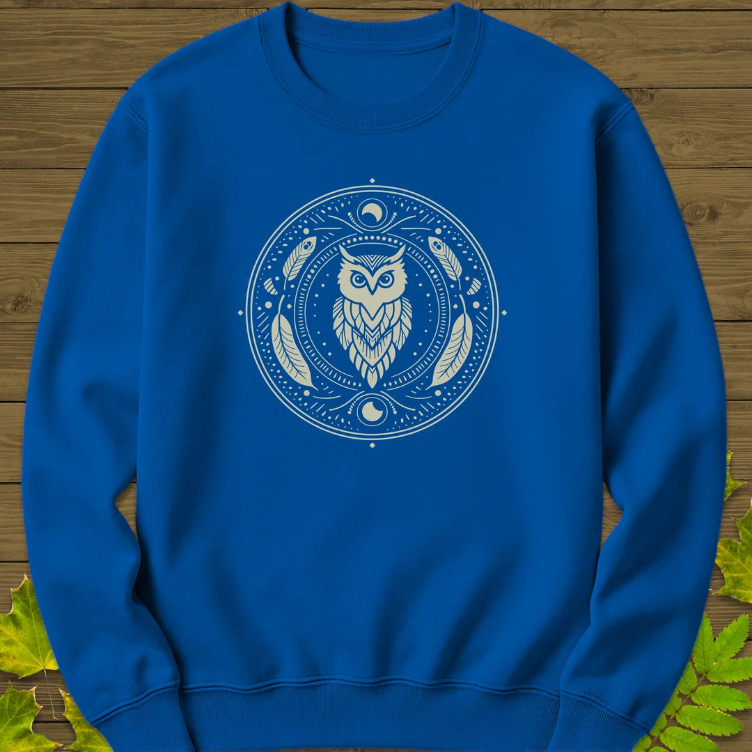 Nocturnal Wisdom Sweatshirt in Royal
