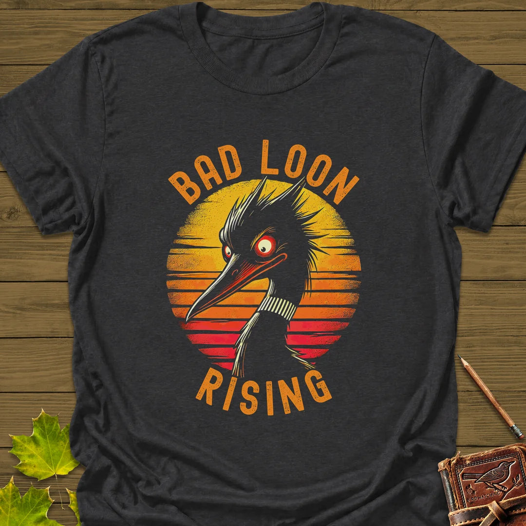 Bad Loon Rising T-Shirt in Dark Heather