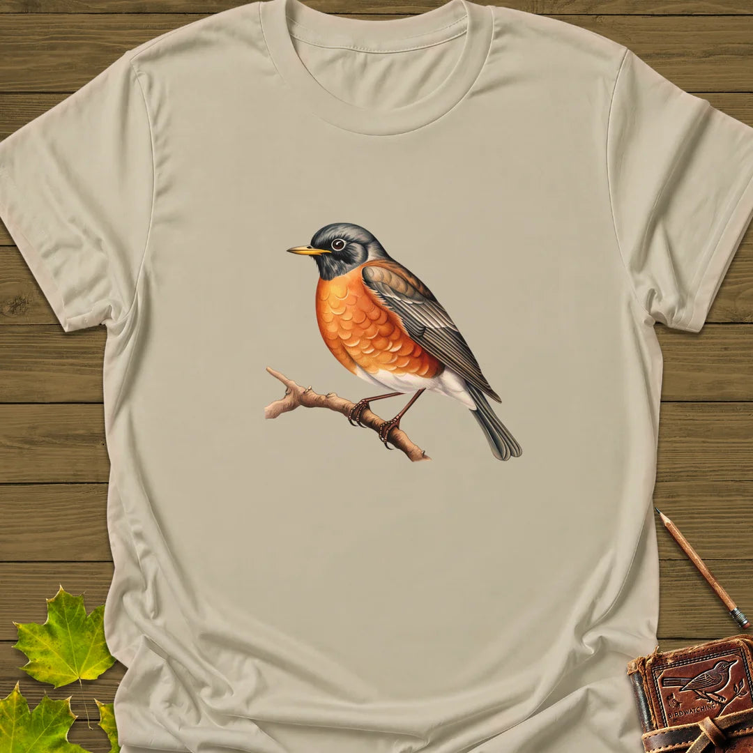Rustic Robin T-Shirt in Sand