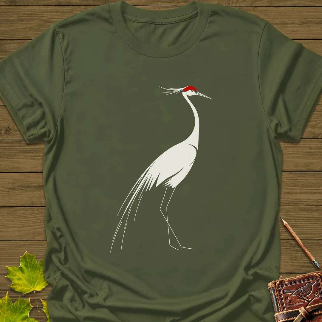 Elegant Lines T-Shirt in Military Green