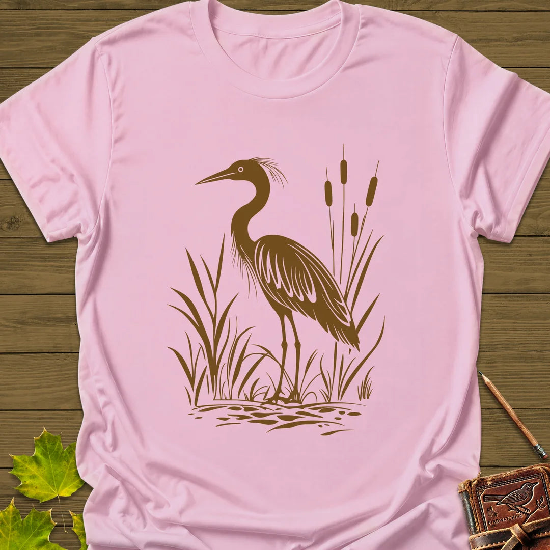 Marshland Majesty T-Shirt in Light Pink