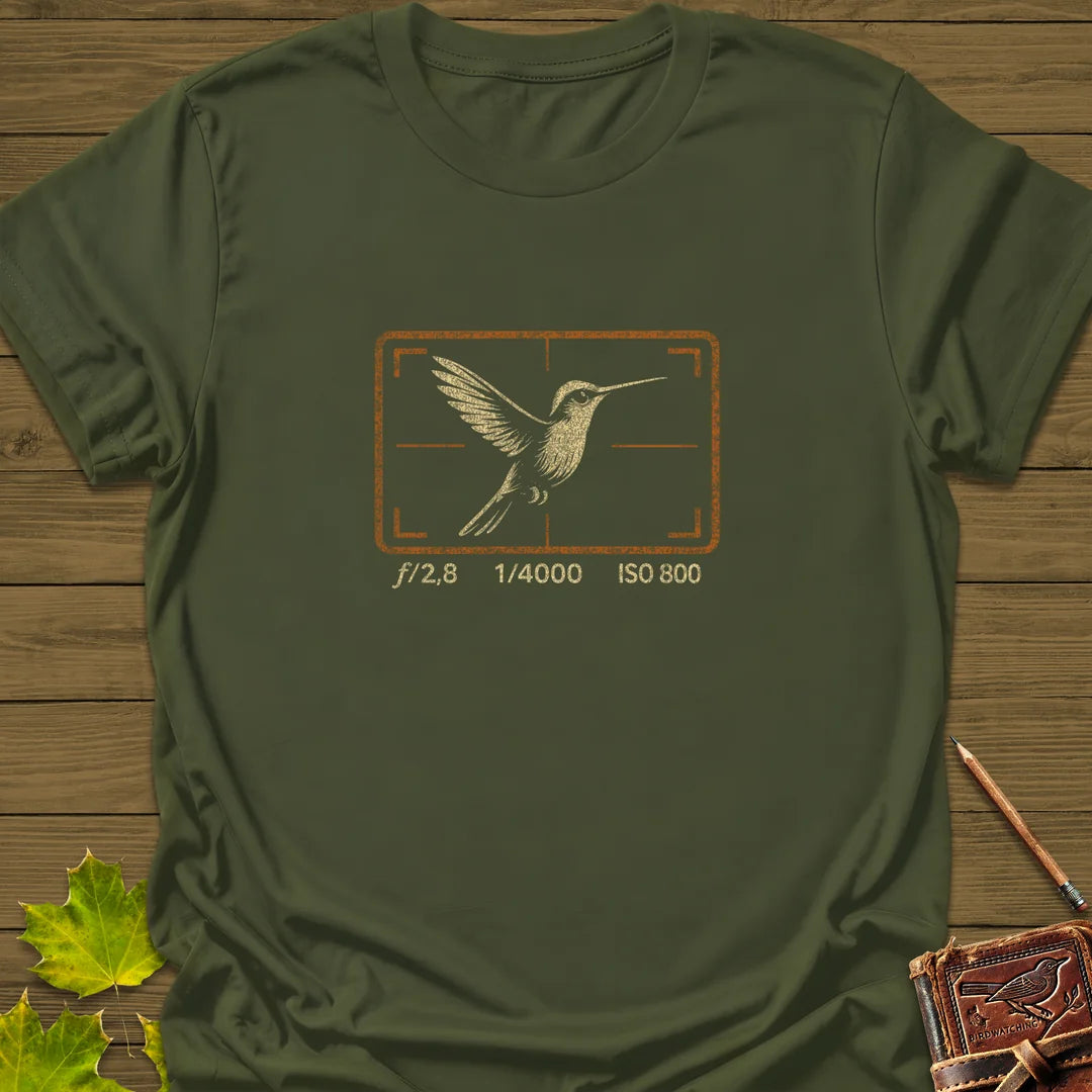 Hummingbird Photography T-Shirt in Military Green