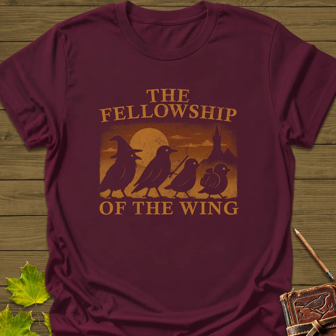 Fellowship Of The Wing T-Shirt in Maroon