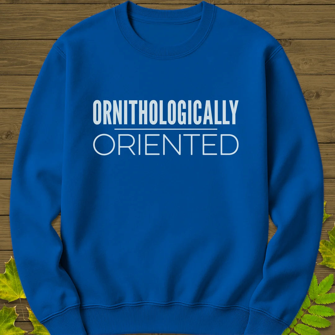 Ornithologically Oriented Sweatshirt in Royal
